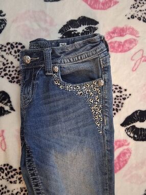 MISS ME cheetah print jeans